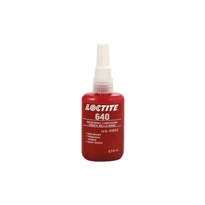 Loctite Green High Strength, Retaining Compound Methacrylate Liquid Bottle 50 ml, 55 → +175 °C
